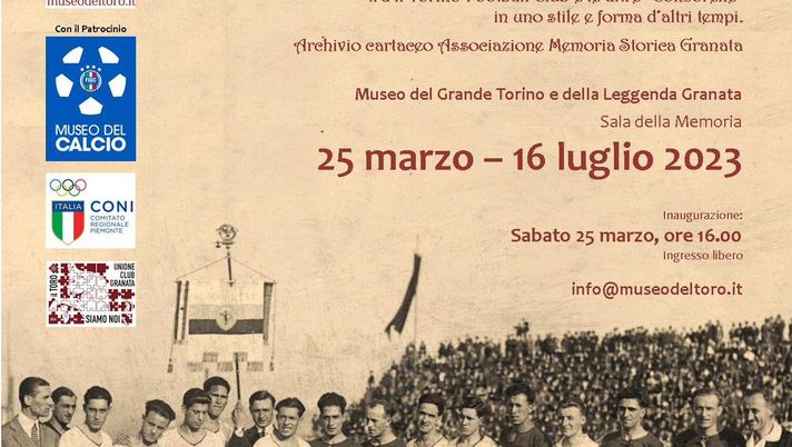 Museo Grande Torino e della Leggenda Granata, sabato la mostra “Caro amico ti scrivo” Museo Grande Torino e della Leggenda Granata, sabato la mostra “Caro amico ti scrivo” - immagine 1