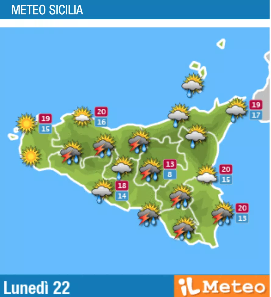 Meteo, Palermo: sereno e poco nuvoloso, le previsioni di lunedì 22 novembre