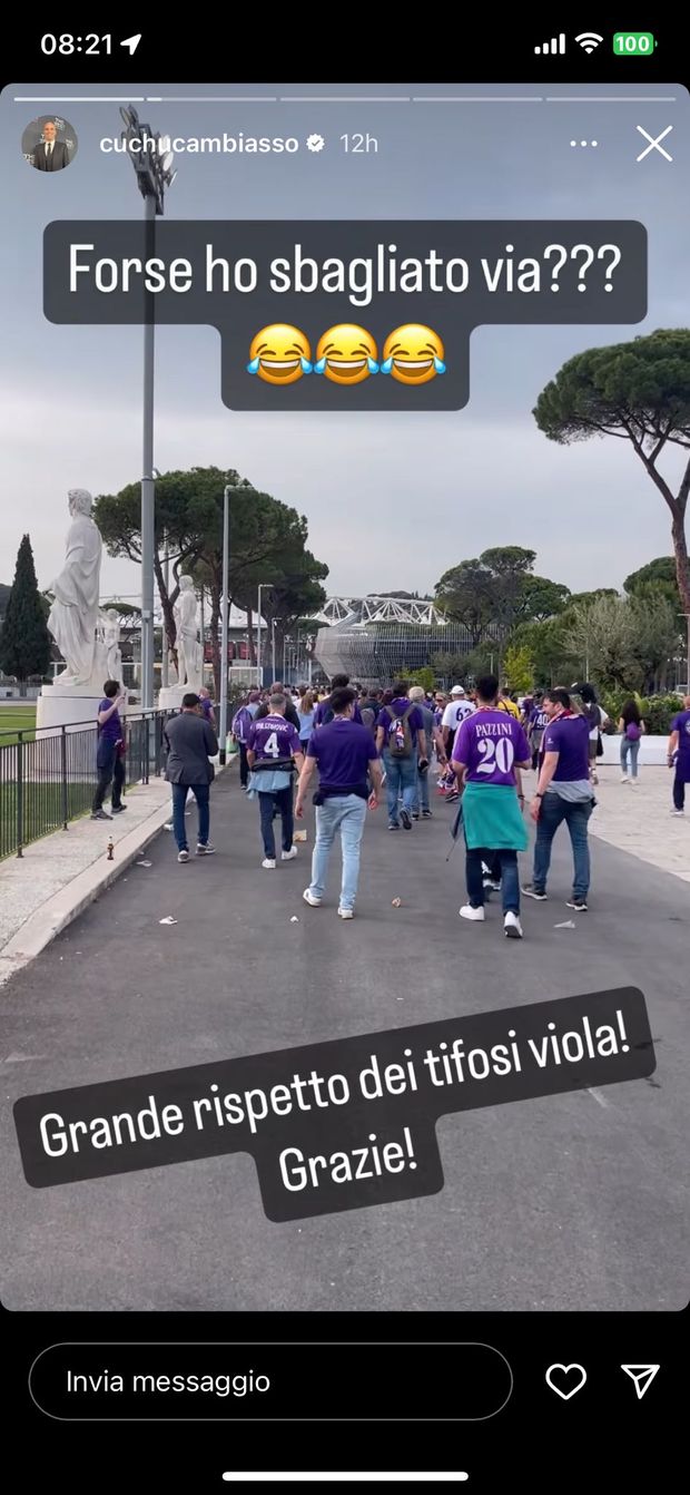 FOTO – Firenze si riconosce sempre. Cambiasso: “Grazie tifosi viola”- immagine 2