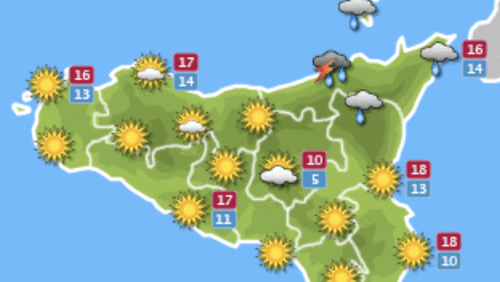 Meteo, Palermo: cielo sereno, le previsioni di martedì 28 dicembre  meteo