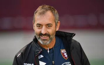  TURIN, ITALY - OCTOBER 28: Torino FC ihead coach Marco Giampaolo looks on during the Coppa Italia match between Torino FC and US Lecce at Stadio Olimpico Grande Torino on October 28, 2020 in Turin, Italy. (Photo by Valerio Pennicino/Getty Images)