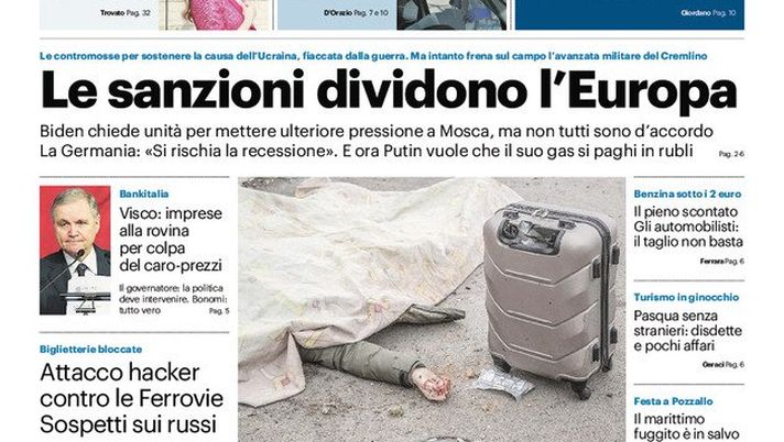 Prima Pagina, Giornale di Sicilia: “La Nazionale al Barbera. Mancini punta su…”  Prima Pagina