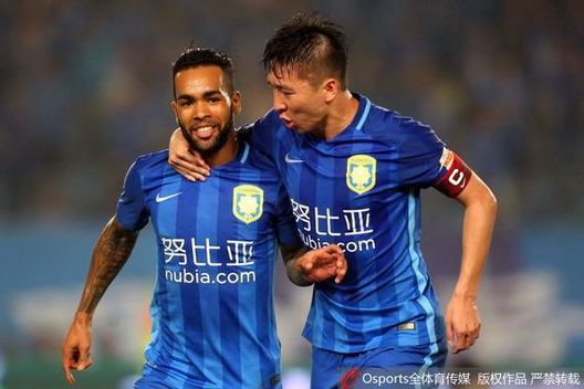 Alex Teixeira con il Jiangsu Suning 