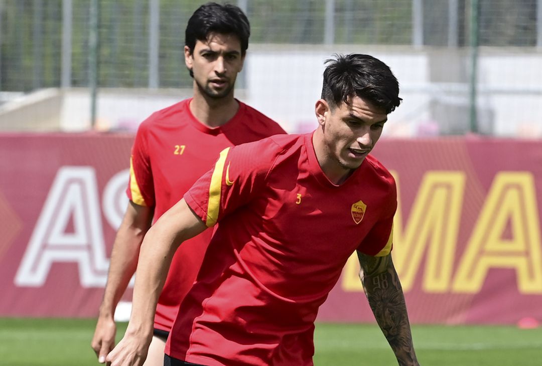  Foto Luciano Rossi/AS Roma/ LaPresse
13/05/2021 Roma (Italia)
Sport Calcio
Allenamento Trigoria, Roma
Nella foto: Roger Ibanez

Photo  Luciano Rossi/ Roma/ LaPresse
13/05/2021 Rome (Italy)
Sport Soccer
Training Trigoria, Rome
In the pic: Roger Ibanez 
