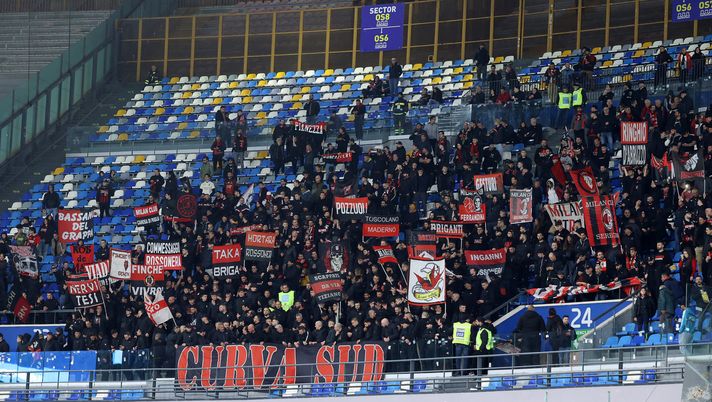 FOTO Napoli-Milan, ancora pochi i tifosi nel settore ospiti: ecco perché - immagine 1