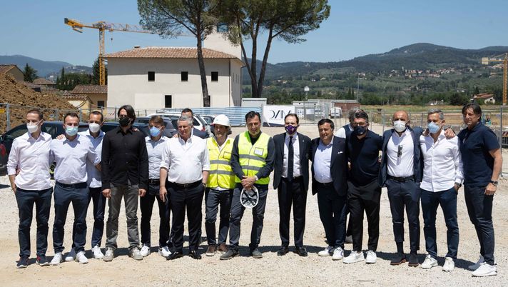 Firenze, visita del nuovo allenatore della Fiorentina Gennaro Gattuso nel cantire del centro sportivo Viola Park, accompagnato da Joseph Commisso, Joe Barone e l'architetto Casamonti2021 06 04 © Niccolò Cambi/Massimo Sestini 