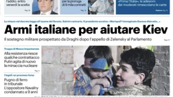 Prima Pagina, Giornale di Sicilia: “Armi italiane per aiutare Kiev. Bellolampo piena”