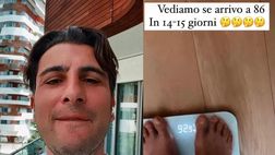 VIDEO / Nicola Ventola posta la bilancia: ecco quanti kg deve perdere l’ex Inter