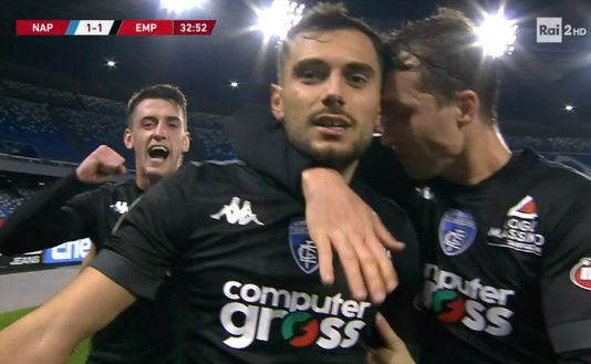 Napoli-Empoli, arriva l’1-1: i toscani pareggiano con un super gol di Bajrami 