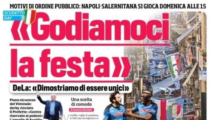 IL NAPOLI SUI MEDIA – Le prime pagine dei giornali di oggi 28 aprile 2023 - immagine 1