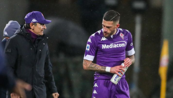 GERMOGLI PH: 23 GENNAIO 2021 FIRENZE STADIO ARTEMIO FRANCHI SERIE A FIORENTINA VS CROTONE NELLA FOTO BIRAGHI E PRANDELLI 