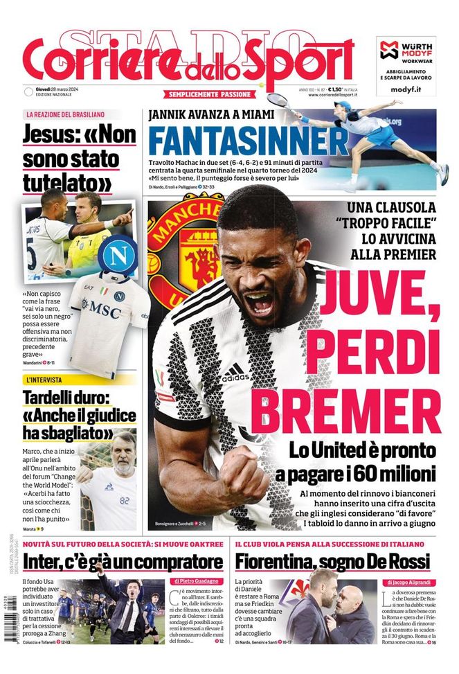EDICOLA / CdS: Inter, c’è un compratore. Si muove Oaktree - immagine 1
