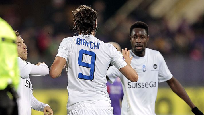 FLORENCE, ITALY - JANUARY 21: Rolando Bianchi of Atalanta BC celebrates after scoring a goal during the TIM Cup match between the TIM Cup match between ACF Fiorentina and Atalanta BC at Artemio Franchi on January 21, 2015 in Florence, Italy. (Photo by Gabriele Maltinti/Getty Images) FLORENCE, ITALY - JANUARY 21: Rolando Bianchi of Atalanta BC celebrates after scoring a goal during the TIM Cup match between the TIM Cup match between ACF Fiorentina and Atalanta BC at Artemio Franchi on January 21, 2015 in Florence, Italy. (Photo by Gabriele Maltinti/Getty Images)