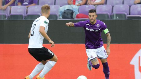 FLORENCE, ITALY - SEPTEMBER 08: Cristiano Biraghi of ACF Fiorentina in action during the UEFA Europa Conference League group A match between ACF Fiorentina and Rīgas Futbola skola at Stadio Artemio Franchi on September 8, 2022 in Florence, Italy (Photo by Gabriele Maltinti/Getty Images)