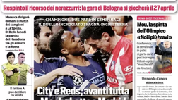 Prima Pagina, Corriere dello Sport: “Arbitri da Scudetto? City e Reds avanti tutta”