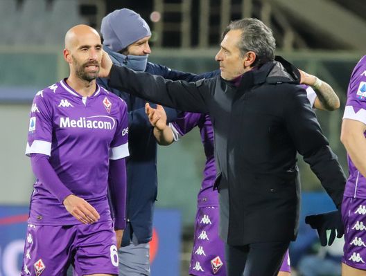 GERMOGLI PH 10 GENNAIO 2020 CAMPIONATO SERIE A DI CALCIO STADIO ARTEMIO FRANCHI FIORENTINA VS CAGLIARI NELLA FOTO PRANDELLI E BORJA VALERO GERMOGLI PH 10 GENNAIO 2020 CAMPIONATO SERIE A DI CALCIO STADIO ARTEMIO FRANCHI FIORENTINA VS CAGLIARI NELLA FOTO PRANDELLI E BORJA VALERO