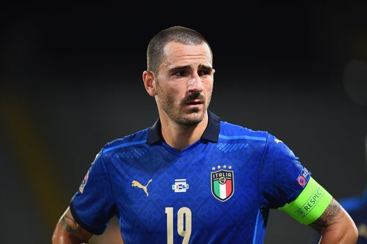 FLORENCE, ITALY - SEPTEMBER 04: Leonardo Bonucci of Italy in action during the UEFA Nations League group stage match between Italy and Bosnia and Herzegovina at Artemio Franchi on September 4, 2020 in Florence, Italy. (Photo by Claudio Villa/Getty Images) FLORENCE, ITALY - SEPTEMBER 04: Leonardo Bonucci of Italy in action during the UEFA Nations League group stage match between Italy and Bosnia and Herzegovina at Artemio Franchi on September 4, 2020 in Florence, Italy. (Photo by Claudio Villa/Getty Images)