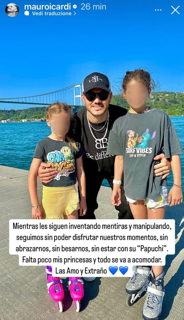 Icardi ufficializza il divorzio da Wanda: messaggio durissimo sui social. “Per i miei figli…”- immagine 3