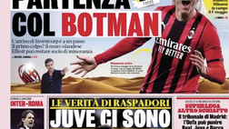 Prima Pagina, Gazzetta dello Sport: “Nasce il Milan d’Arabia. La verità di Raspadori”