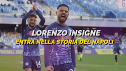 VIDEO Serie A: “Napoli ti amerò per sempre”. Insigne eguaglia Maradona ed esulta così