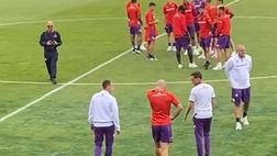 VIDEO VN – La Fiorentina in campo per il prepartita