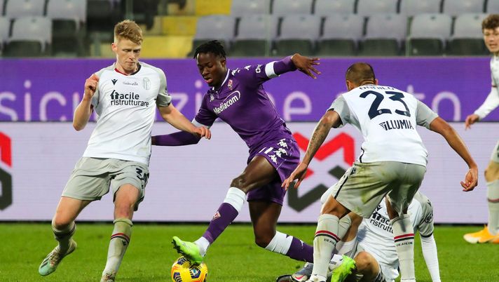 GERMOGLI PH: 3 GENNAIO 2021 FIRENZE STADIO ARTEMIO FRANCHI SERIE A FIORENTINA VS BOLOGNA NELLA FOTO KOUAME 