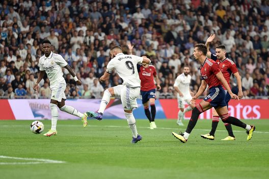Benzema (getty images) Benzema contro Osasuna