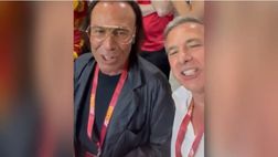 VIDEO – Venditti, Conti, Rizzitelli, Aldair cantano l’inno della Roma a Tirana
