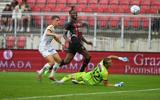 Rafael Leao (attaccante AC Milan) qui va in gol nell'amichevole Wolfsberger-Milan 0-5 | News (Getty Images) Rafael Leao AC Milan amichevole Wolfsberger-Milan 0-5