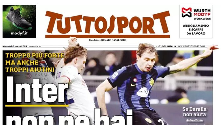 PRIMA PAGINA TUTTOSPORT