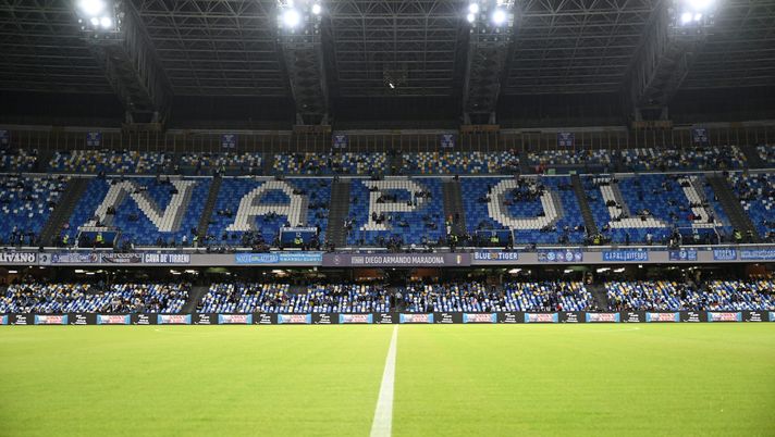 NAPLES, ITALY - OCTOBER 29: A general view inside the stadium before the Serie A TIM match between SSC Napoli and AC Milan at Stadio Diego Armando Maradona on October 29, 2023 in Naples, Italy. (Photo by Claudio Villa/AC Milan via Getty Images) Stadio Maradona