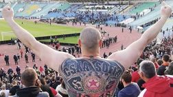 Hooligans, l’ordigno all’alba in piazza del Popolo dei tifosi del CSKA Sofia