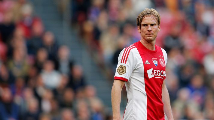 AMSTERDAM, NETHERLANDS - MAY 03:  Christian Poulsen of Ajax looks on during the Eredivisie match between Ajax Amsterdam and NEC Nijmegen at Amsterdam Arena on May 3, 2014 in Amsterdam, Netherlands.  (Photo by Dean Mouhtaropoulos/Getty Images) 