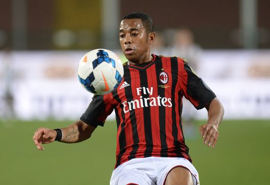  UDINE, ITALY - MARCH 08: Robinho of AC Milan controlls th ball during the Serie A match between Udinese Calcio and AC Milan at Stadio Friuli on March 8, 2014 in Udine, Italy. (Photo by Dino Panato/Getty Images) 