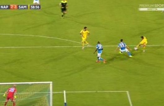 Eder mette a...sedere Albiol (foto: Premium Sport) Eder mette a...sedere Albiol (foto: Premium Sport)