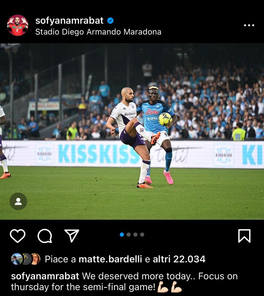 Amrabat: “Meritavamo di più. Adesso testa alla Conference League”- immagine 2