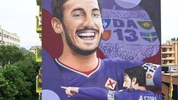 Fiorentina, inaugurato murale gigante dedicato ad Astori | VIDEO