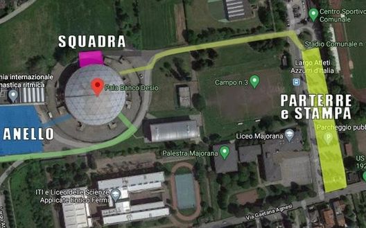 Disposizioni e mappatura degli ingressi per il derby di basket Cantù-Varjese Disposizioni e mappatura degli ingressi per il derby di basket Cantù-Varjese