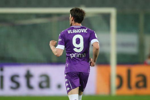 GERMOGLI PH: 11 APRILE 2021 FIRENZE STADIO ARTEMIO FRANCHI SERIE A FIORENTINA VS ATALANTA NELLA FOTO ESULTANZA VLAHOVIC GERMOGLI PH: 11 APRILE 2021 FIRENZE STADIO ARTEMIO FRANCHI SERIE A FIORENTINA VS ATALANTA NELLA FOTO ESULTANZA VLAHOVIC