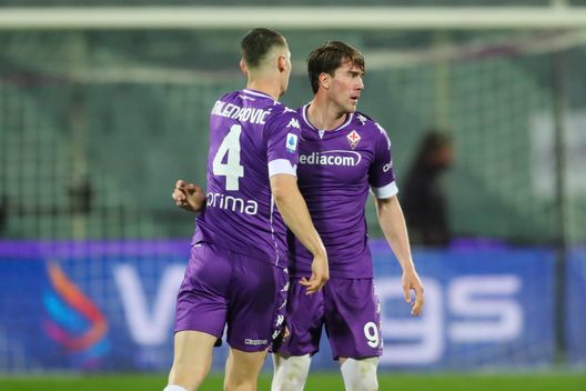 GERMOGLI PH: 11 APRILE 2021 FIRENZE STADIO ARTEMIO FRANCHI SERIE A FIORENTINA VS ATALANTA NELLA FOTO ESULTANZA VLAHOVIC GERMOGLI PH: 11 APRILE 2021 FIRENZE STADIO ARTEMIO FRANCHI SERIE A FIORENTINA VS ATALANTA NELLA FOTO ESULTANZA VLAHOVIC