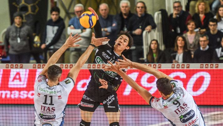 Kioene Padova combattiva, Trento soffre per vincere: finisce 2-3 
