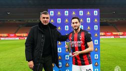 Milan-Juventus, Calhanoglu premiato come MVP di Serie A di dicembre