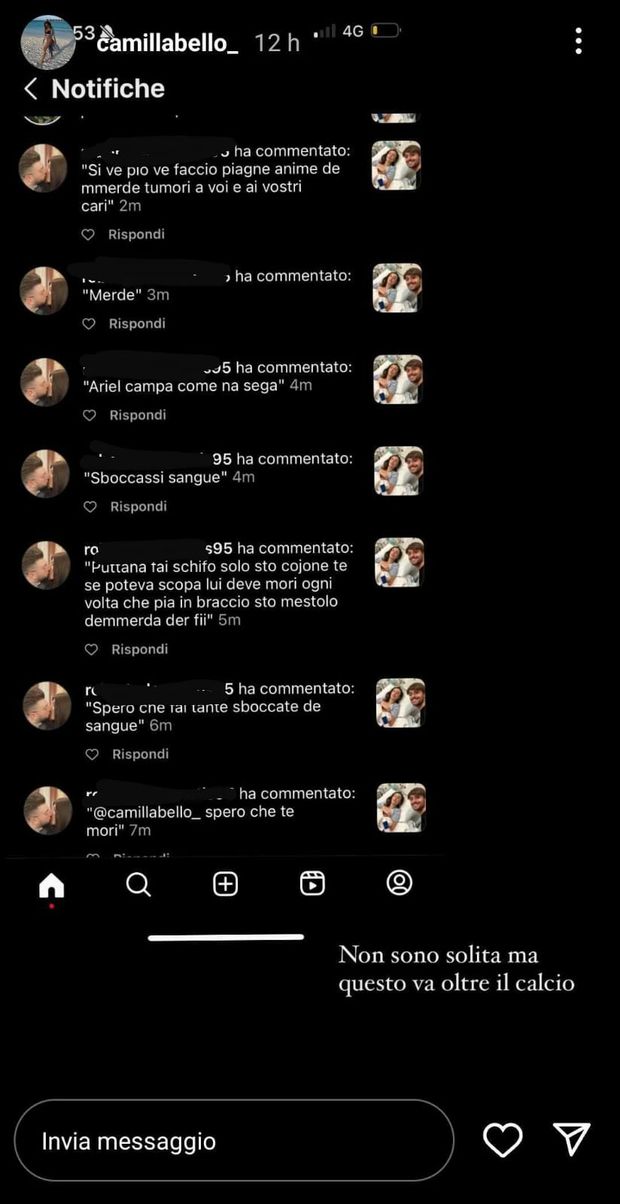 FOTO – Lady Ranieri denuncia un hater sui social: “Questo va oltre il calcio”- immagine 2