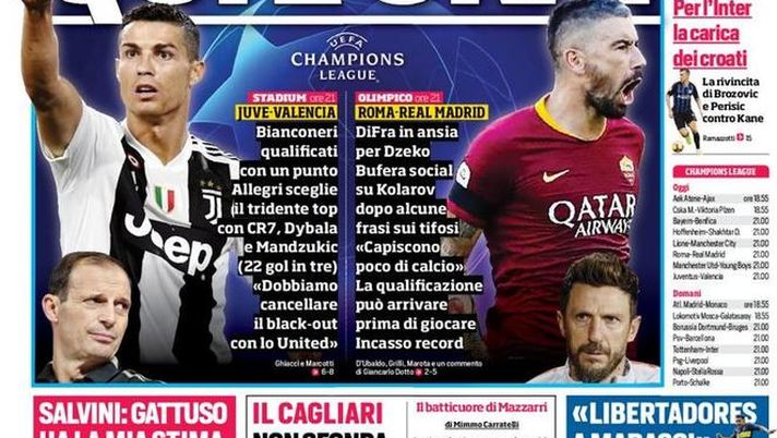 Prima Pagina, Corriere dello Sport: “Qui e ora! La carica dei croati. Libertadores al Marassi…” Prima Pagina, Corriere dello Sport: “Qui e ora! La carica dei croati. Libertadores al Marassi…”