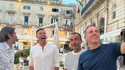 Palermo, reunion degli ex rosanero Barzagli, Barone e Zauli in Puglia: la foto