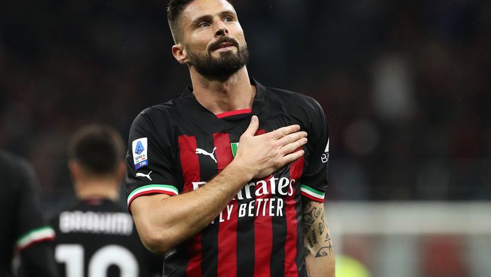 Olivier Giroud, attaccante del Milan (getty images)