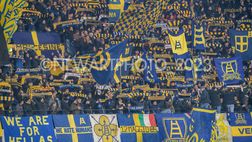 Roma-Verona, più di 200 tifosi dell’Hellas all’Olimpico