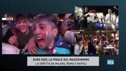 Europei 2021 – Italia-Inghilterra, gioia a Milano, Roma e Napoli | VIDEO