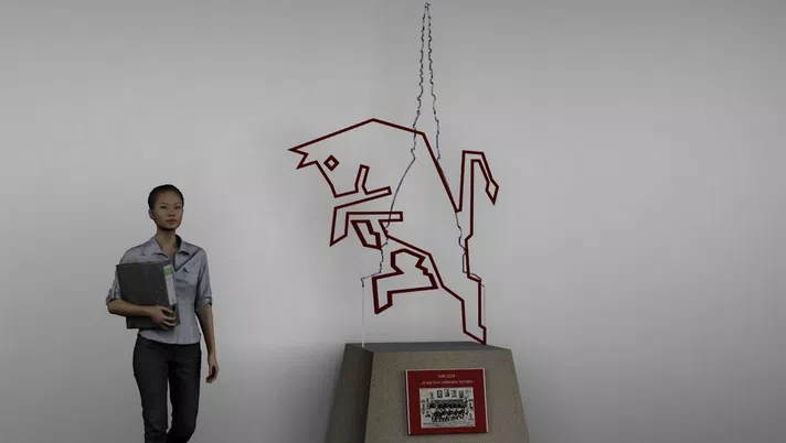 Rendering: una bozza del monumento al Grande Torino che sarà inaugurato al Campo Volo (basamento e targa saranno modificate)