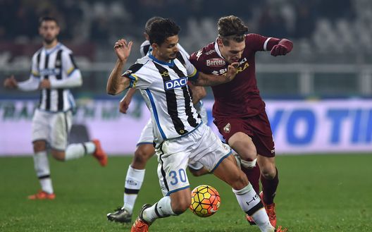 Felipe Dal Bello in azione con la maglia dell'Udinese contro il Torino Felipe Dal Bello in azione con la maglia dell'Udinese contro il Torino
